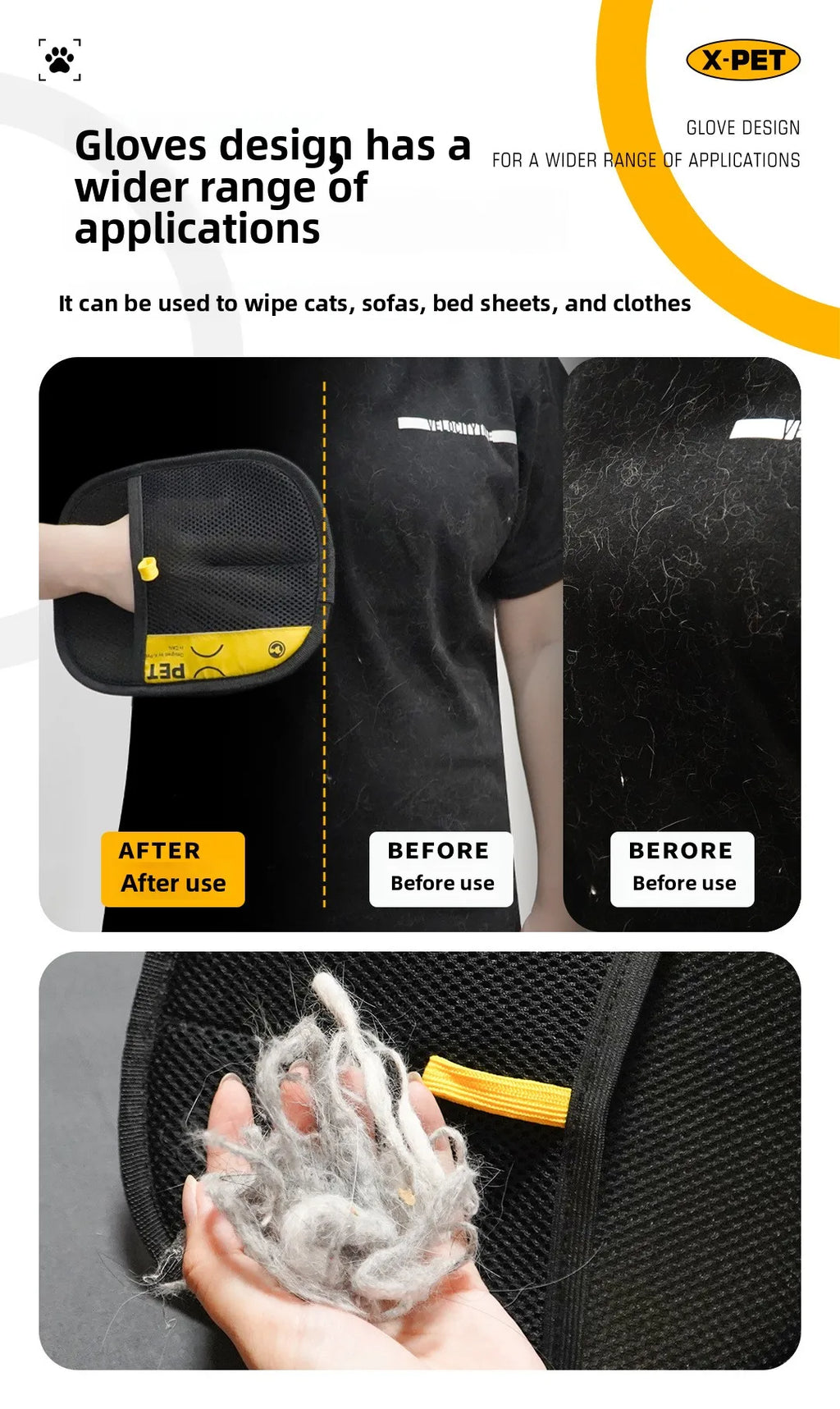 wonder.pet Grooming Mitt — Effortless Fur Removal